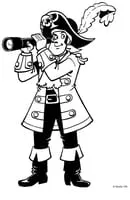 Piet Piraat kleurplaat 32